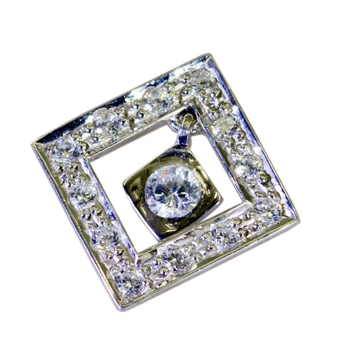 White CZ Eye-catching Indian Silver multiple Araya valentine White Pendant Jewelry