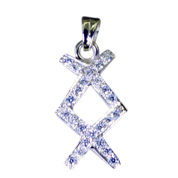 White CZ Featherlight Middle Eastern 925 Silver multiple Hazel wedding White Pendant Jewelry