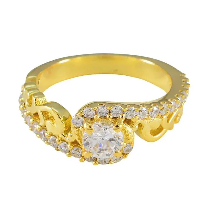 White CZ Halo Korean 92.5 Silver White Gemstones Whisper-thin Romantic Ring Jewelry