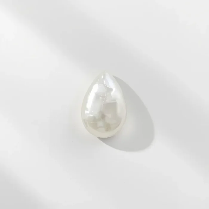 White Pearl 10PC Tiny 3×5 MM Pear Cabochon White Sparkling Precious Loose Gemstone