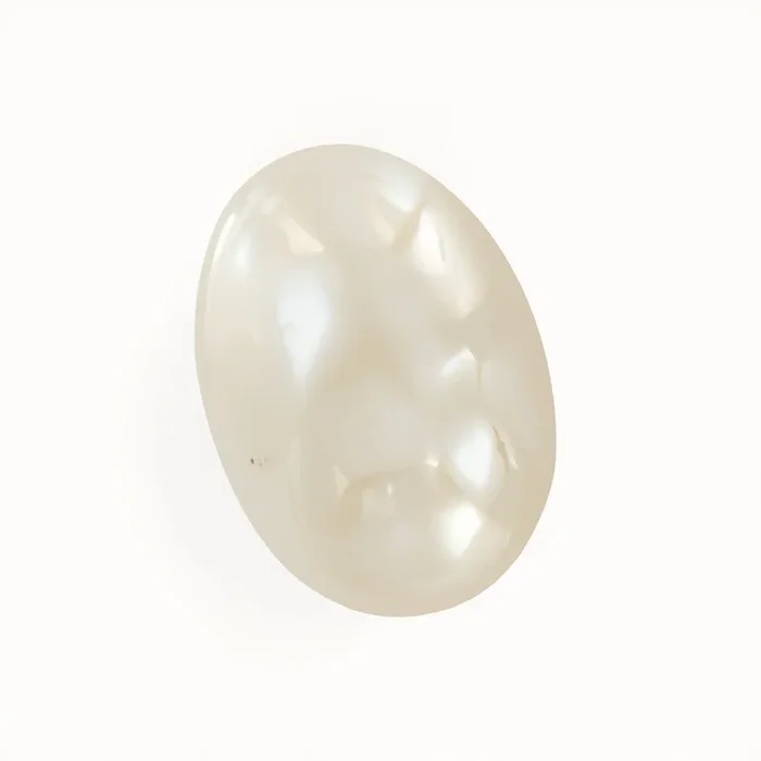 White Pearl 1PC Large 10×12 MM Oval Cabochon White Shine Precious Loose Gems