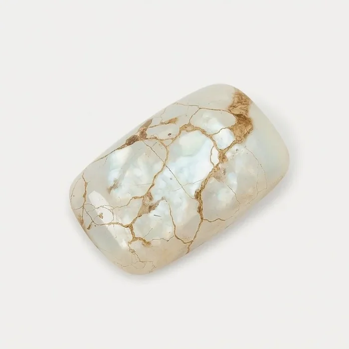 White Pearl 1PC Small 5×10 MM Baguette Cabochon White Shine Precious Loose Gemstones