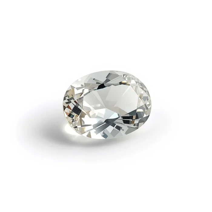 White Topaz 1PC Chunky 13×18 MM Oval Faceted White Lustrous Semi Precious Loose Gemstone