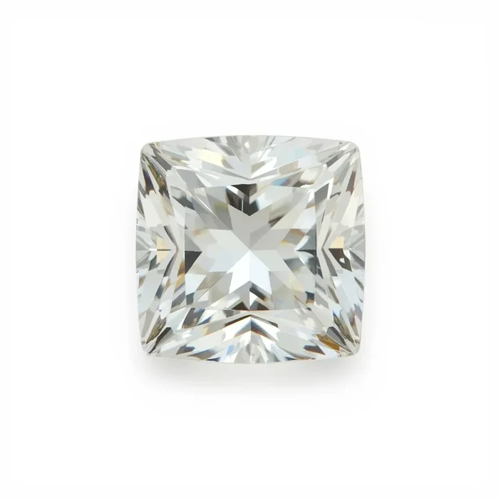 White Topaz 1PC Chunky 15×15 MM Square Faceted White Superior Semi Precious Loose Gemstone
