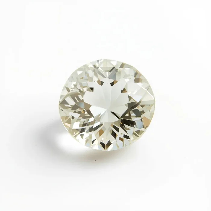 White Topaz 1PC Large 12×12 MM Round Faceted White High-Quality Semi Precious Loose Gemstones