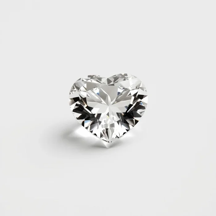 White Topaz 1PC Small 7×7 MM Heart Faceted White Splendid Semi Precious Loose Gemstone