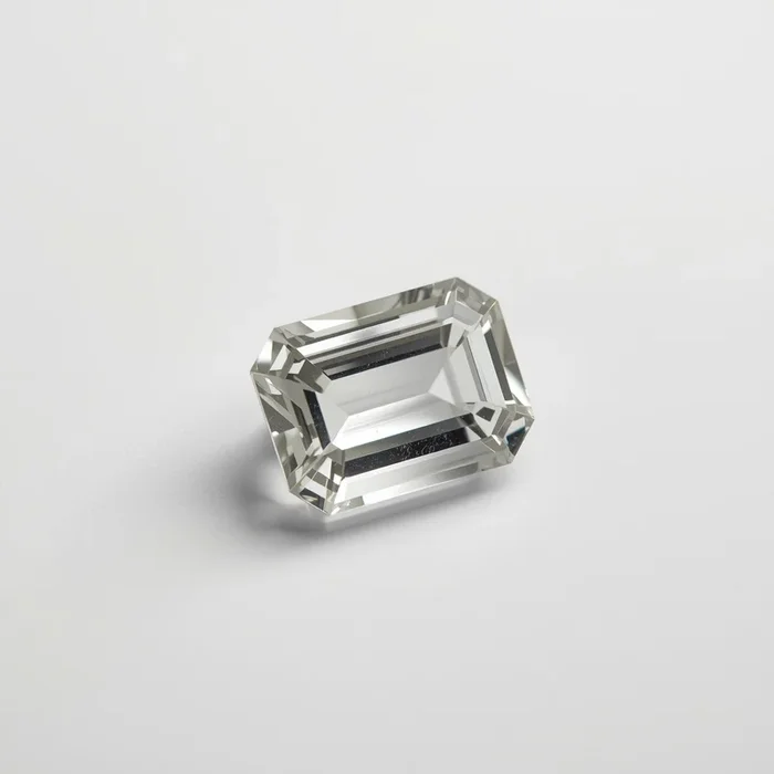 White Topaz 1PC Tiny 3×5 MM Emerald Faceted White Luster Semi Precious Loose Gems