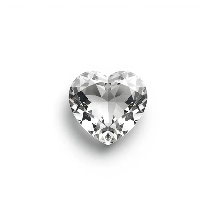 White Topaz 1PC Tiny 6×6 MM Heart Faceted White Polished Semi Precious Loose Gems