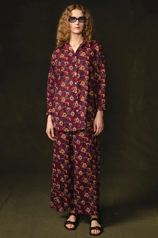 Wild Rose Printed Set Scarlet