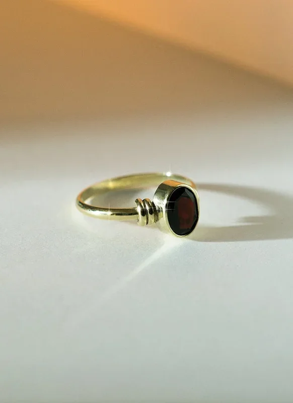 Winnie granaat ring 14k goud