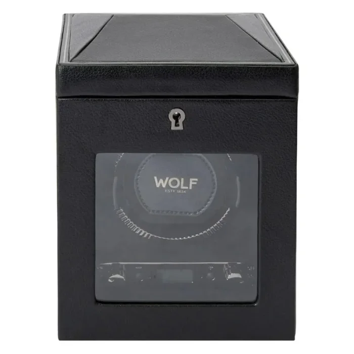 Wolf Designs British Racing Single Watch Winder – Black