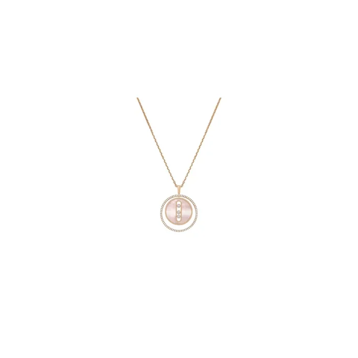 Woman’s pink gold mother-of-pearl necklace Lucky Move Messika 10833R – Lepage