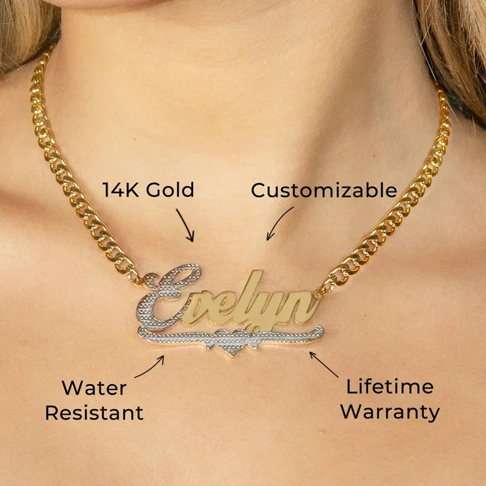 Women Jewelry – Gold Name Necklace | Style # N19
