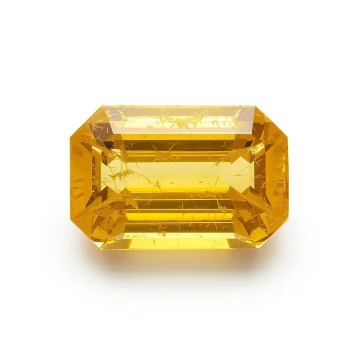 Yellow Sapphire 1PC Chunky 12×16 MM Emerald Faceted Yellow Splendid Precious Gems