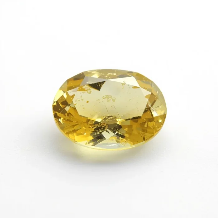 Yellow Sapphire 1PC Chunky 12×16 MM Oval Faceted Yellow Lustrous Precious Gems