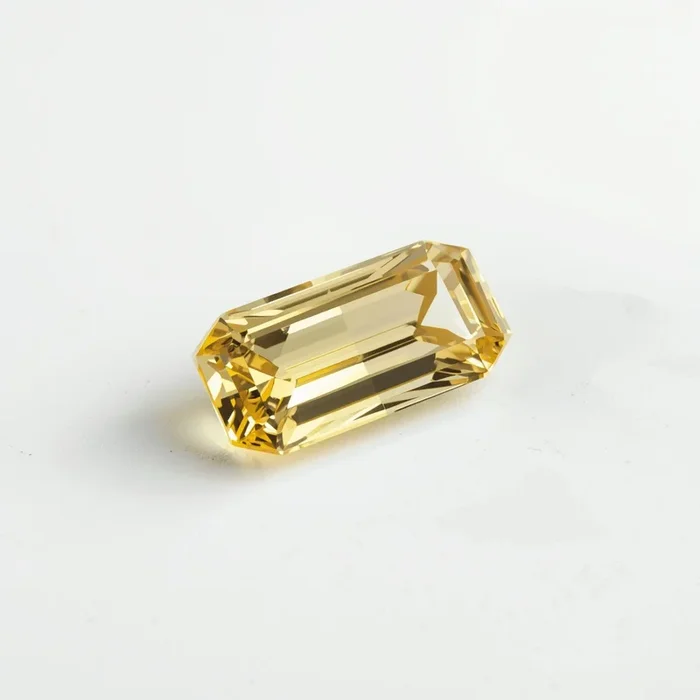Yellow Sapphire 1PC Small 5×10 MM Baguette Faceted Yellow Lustrous Precious Gems