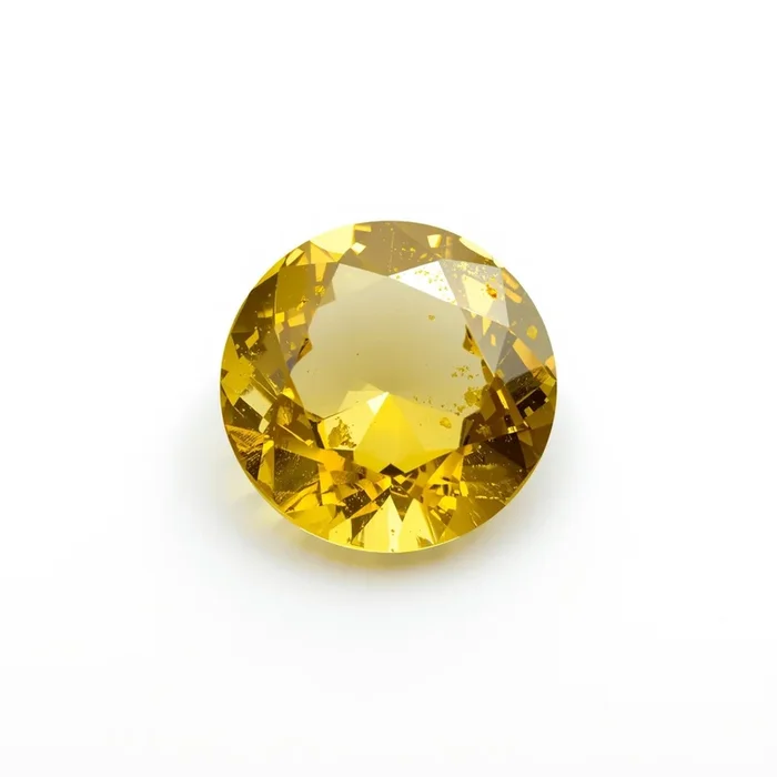 Yellow Sapphire 1PC Tiny 6×6 MM Round Faceted Yellow Polished Precious Loose Gemstones