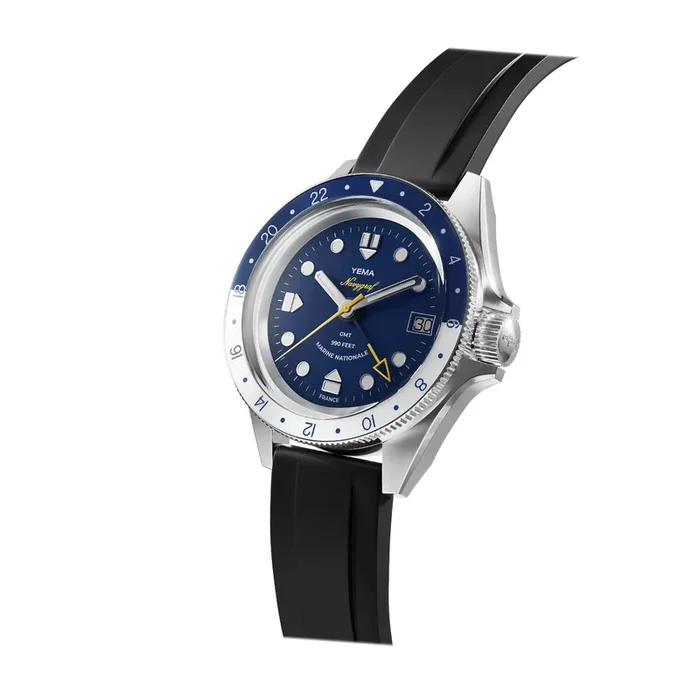 Yema Navygraf Marine Nationale GMT auto Watch YNAV23MN-GRBS – Lepage