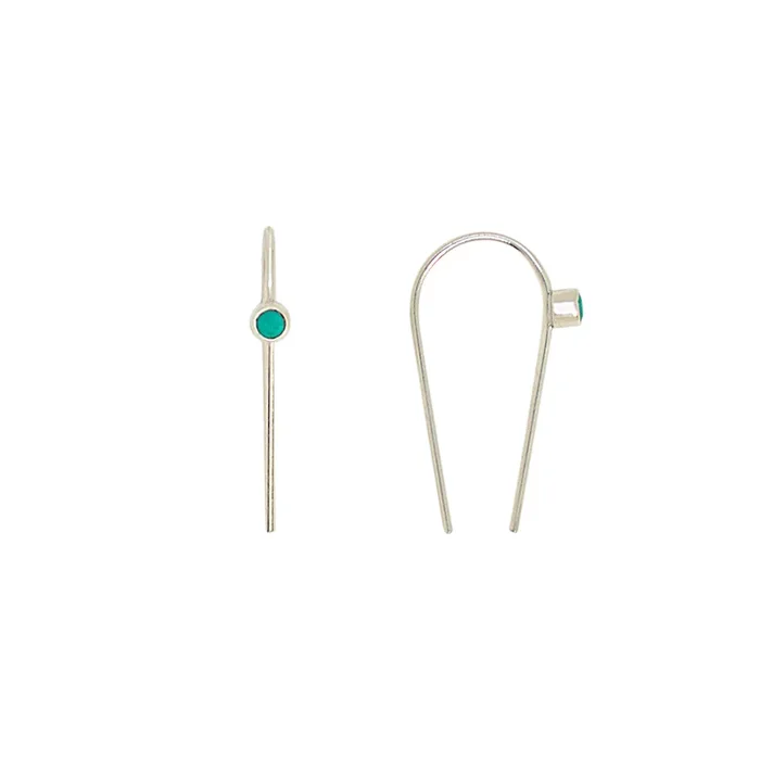 You’re Hooked Earrings in Turquoise & Silver