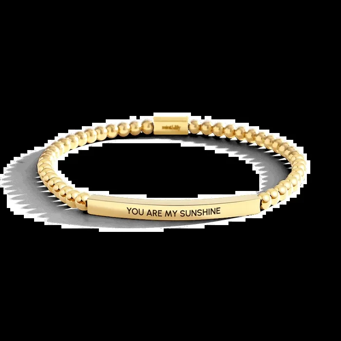 You Are My Sunshine Beaded Inspire Bracelet